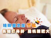 睡眠窒息症警號 長期打鼻鼾 扁桃腺肥大