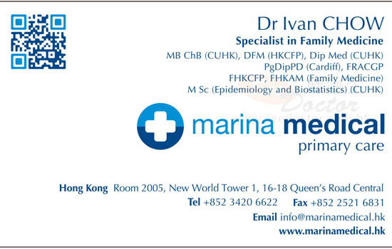 Dr Ivan Chow  Name Card